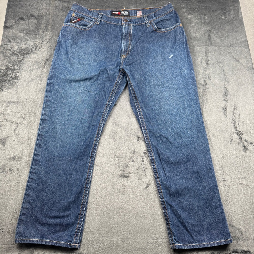 Ariat FR M4 Boot Cut Jeans Mens 42x32 Flame Resistant Work Pants Good